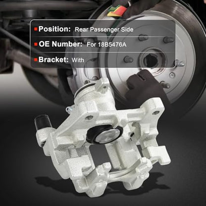 cciyu Rear Right Disc Brake Caliper Assembly w/Bracket 18B5476A - size: Rear Right[18B5476A]