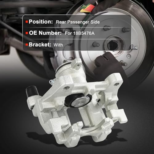 cciyu Rear Right Disc Brake Caliper Assembly w/Bracket 18B5476A - size: Rear Right[18B5476A]