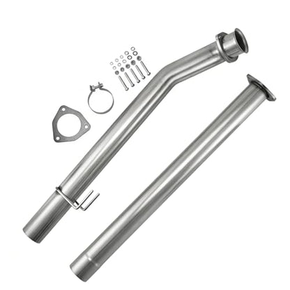 Stainless Steel Exhaust Pipe Kit for 2011-2019 Ford F-250 F-350 F-450 SuperDuty Pickup Truck 6.7L 4" Powerstroke Diesel - size: for 2011-2019 F-250 F-350 F-450