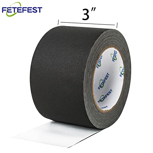 Gaffers Tape 3 inch Black 2/Pack, 30 Yards Each, Heavy Duty, Professional Grade Large Gaffer Tape, Non-Reflective No Residue Hand Tear Self-Adhesive (3 inch Black, 2 Rolls) - color: 3" Black (2 Rolls)