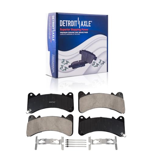 Detroit Axle - 8pc Brake Kit for 2021 GMC Yukon XL Cadillac Escalade ESV - size: 8PR53657/KIT