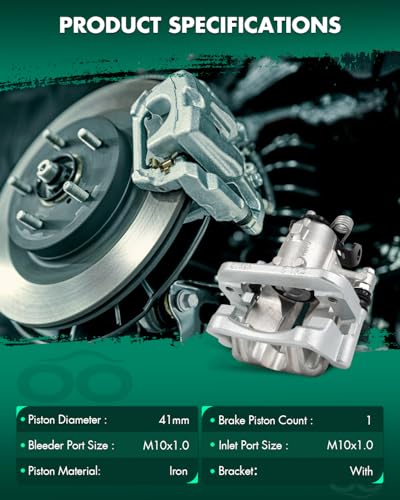 SCITOO - Rear Brake Calipers Assembly w/Bracket For Buick,For Chevy - size: Rear[18B5324 & 18B5325]