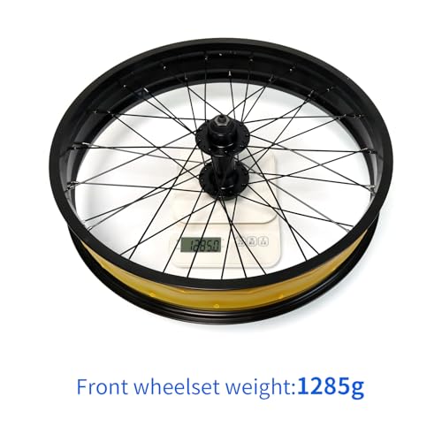 20"/26" x 4.0 inch Fat Tire Ebike Front Wheel,QR 9x135mm - color: 20*4.0 inch