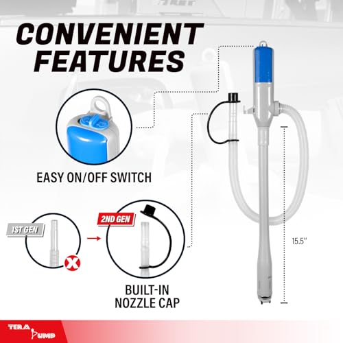 TERA PUMP Automatic Portable Water/Fuel Transfer Stick Pump - style: Transfer Pump