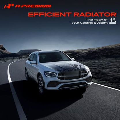 A-Premium Engine Coolant Radiator Assembly Compatible with BMW