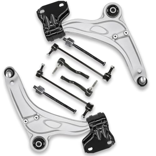 8PCS Front Suspension Control Arms & Steering Kit with Ball Joint, Fit for Ford Edge 2015-2021, Fit for Lincoln MKX 2016-2018, Replaces OE# K623491 K623490 K750740 ES801110 ES801109 EV801122 - size: 8Pcs Control Arm Suspension Kit