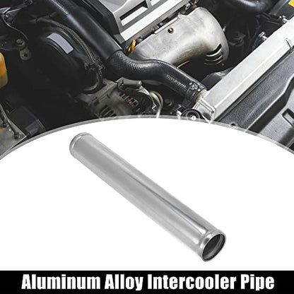 X AUTOHAUX OD 1.8" Length 12" Aluminum Alloy Tube Intercooler Pipe - size: 1.8 inch