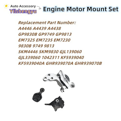 Engine Motor Mount Kit for Mazda 3/Mazda 6 2014-2018 2.0L - size: Mazda 6 2014-2017 2.5L