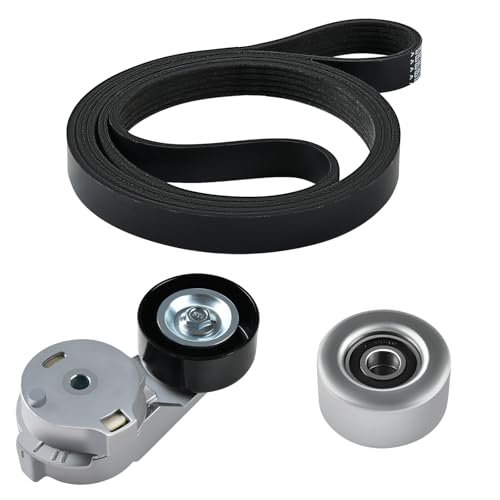 Tecoom Serpentine Drive Belt Tensioner Idler Pulley Assembly Kit Compatible with Chevrolet Colorado Gmc Canyon 2004-2012, Hummer H3 H3t 06-10, Isuzu I-280 I-350 2006 I-290 I-370 07 08, 90K38178A - size: 90K-38178A
