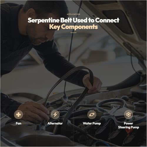6PK2235 Serpentine Drive Belt for 98 Chevy Express/P30 - size: 6PK2235-2235mm