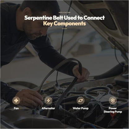 6PK2235 Serpentine Drive Belt for 98 Chevy Express/P30 - size: 6PK2235-2235mm