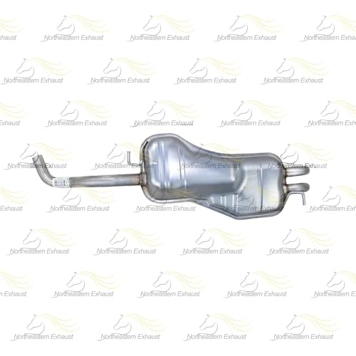 Exhaust Rear Muffler Compatible wirh Volkswagen Beetle 2006-2010 2.5L | Stainless Steel | Northeastern Exhaust | Includes Sleeve and Hanger | Direct-Fit Replacement