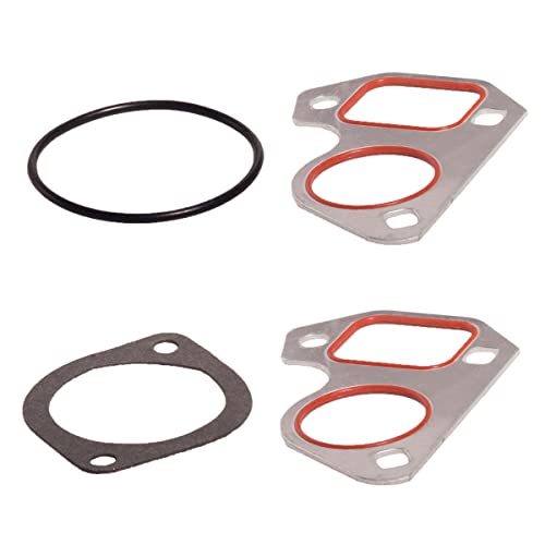 AUQDD AW5104 Water Pump Kit w/Gasket Fit For (Engine 4.8L/5.3L/6.0L) 04-06 Bu-ick Rainier 02-06 Cadillac Escalade Chevy Express Silverado Suburban 1500 Tahoe/GMC Envoy Savana Sierra 2500 Yukon - size: AW5104