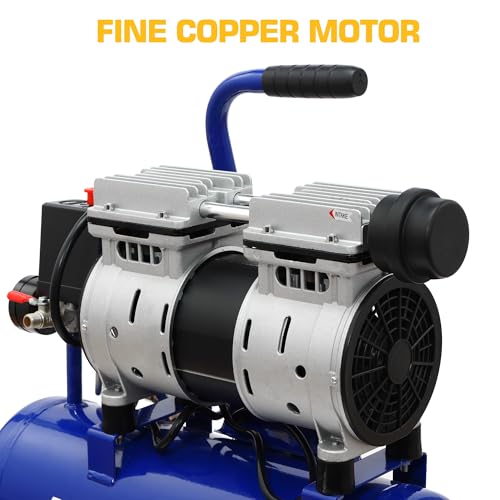 9L Ultra Quiet Air Compressor, 115PSI for Pneumatic Tools