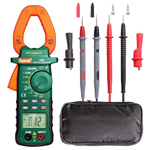 Digital Clamp Meter 2000 Counts, Multimeter Amp Meter