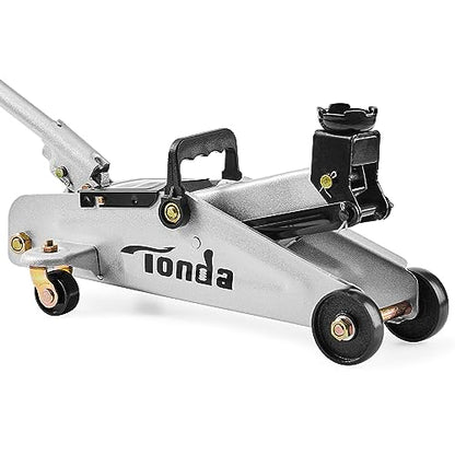 TONDA Floor Jack, 3,800 lb Hydraulic Car Jack, 4.9"-11.8", Silver - color: 2T Silver