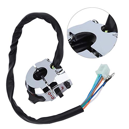 Motorcycle Handlebar Switch 22mm Turn Horn Light Control Multi Function Switch Compatible with Most Motorcycles for Easy Installation and Performance