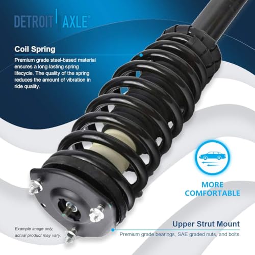 Detroit Axle - Front Steering Knuckles & Wheel Hub Bearings Struts Rear - size: 6AQU47655/ strut shock sway kit