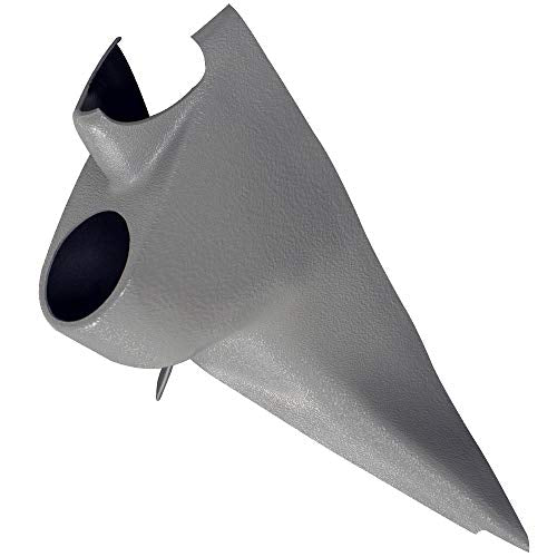 GlowShift Gray Single Pillar Gauge Pod Fits Ford Super Duty 2003-2007