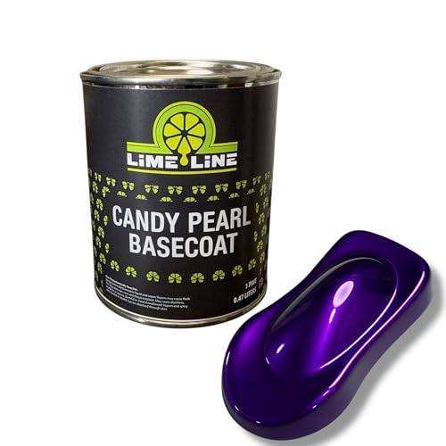 LiME LiNE Candy Pearl Basecoat – All-In-One Base, Pearl & Candy Color | Tri-Stage Look in One Step | Full-Coverage with TransparentLook: Must be Cleared with 2K Clearcoat (Grimace Purple, 1 Pint) - color: Grimace Purple, size: 16 Fl Oz (Pack of 1)