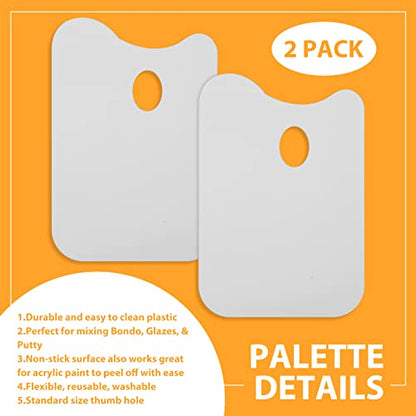 Minatee 2 Pcs 14.5 x 10 Inch Plastic Body Filler Mixing Board - size: 14.5 x 10 Inch