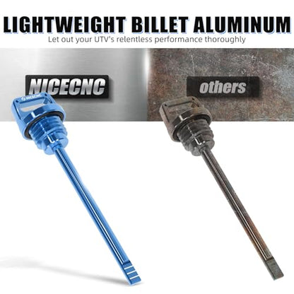 NICECNC Engines Oil Level Dipstick T6 Aluminum Blue - color: blue