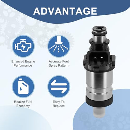 Fuel Injector 06164P2J000 Compatible with Honda Accord 2.3L 98-02; Civic 1.6L 96-00; CR-V 2.0L 1998; Odyssey 2.3L 1998 & Acura Integra 1.8L 96-01; RL 3.5L TL 3.2L 96-98 & More (Set of 4)