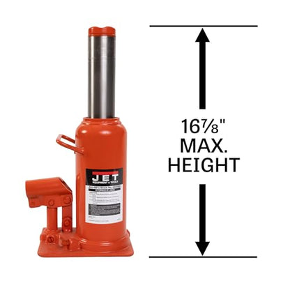 Jet 22.5-Ton Hydraulic Bottle Jack w/Handle (JHJ-22-1/2) - size: 22-1/2 Ton