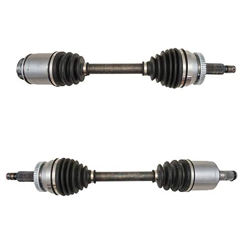 TRQ Front Driver and Passenger CV Axle Assembly Set Neoprene Boots Moly - style: CSA72979