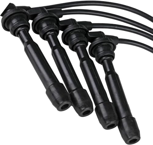 Autopart T ST-4239 Ignition Spark Plug Wire Set, 7mm, 4 Pcs, for Hyundai Elantra/Tiburon/Tucson, Kia Soul/Spectra5/Sportage