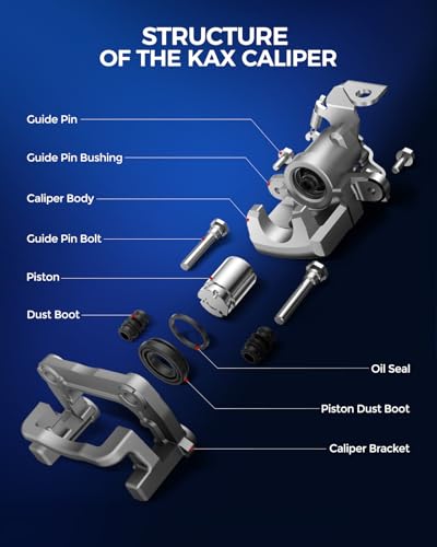 KAX Rear Left Brake Caliper for 2004-2012 Malibu - size: 18-B4893