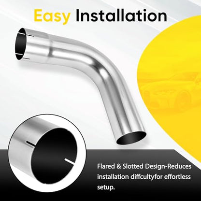 Exhaust 90 Degree Tube 5" OD,18" each side length - size: 5INCH18length