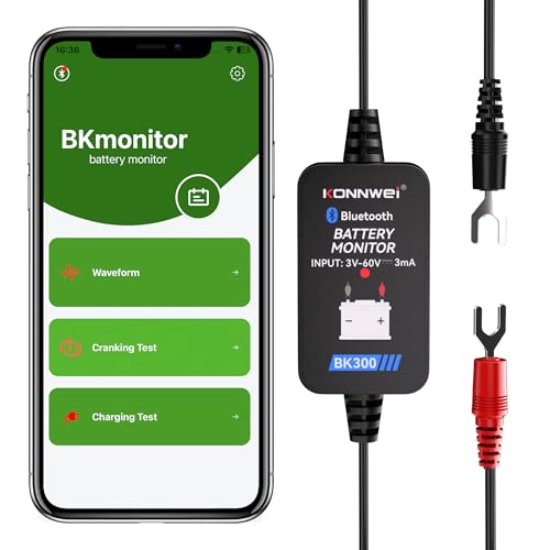 KONNWEI Bluetooth Battery Monitor 6V 12V 24V 48V for Lithium Battery