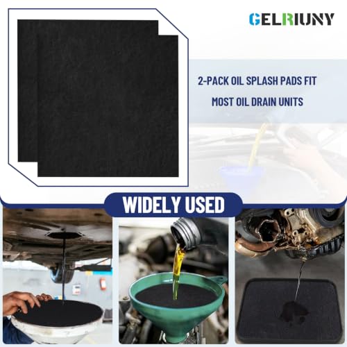 2 Pack 22" Oil Drain Splash Pad, Square Oil Change Mat, Oil Splash Pad - size: 2Pcs