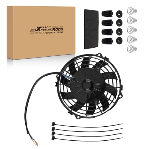 maXpeedingrods 7" inch Universal Electric Radiator Cooling Fan 12V 80W - size: 7 inch
