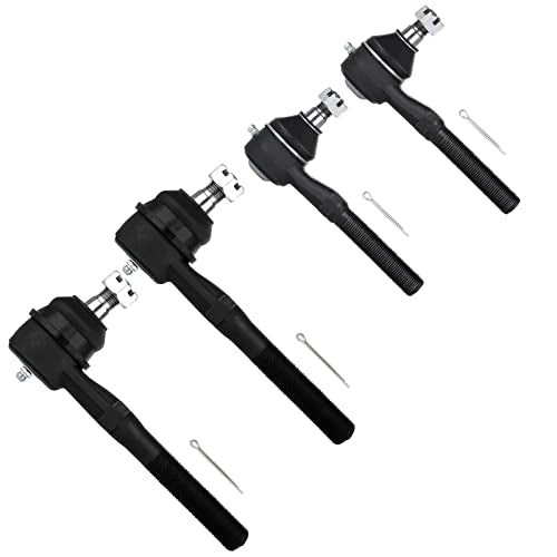 SCITOO 4pcs 4WD Front Suspension Kit Inner Outer Tie Rod End Fit 1997-2002 For Ford Expedition 1997-2003 For F-150 1998-2002 For Lincoln Navigator