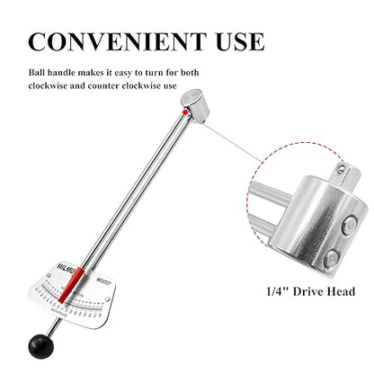 MILMUMU 1/4" Drive Beam Torque Wrench Precision Instrument