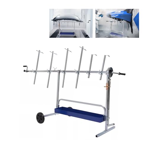 Rotating Paint Stand Universal W/Tool Tray&360° Rotation Adjustable - color: Blue