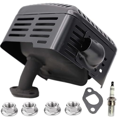 GX160 GX200 5.5hp 6.5hp Clone GX120 GX140 159cc 196cc 212cc Engine Motor Muffler Exhaust Assembly with Exhaust Pipe Replacement