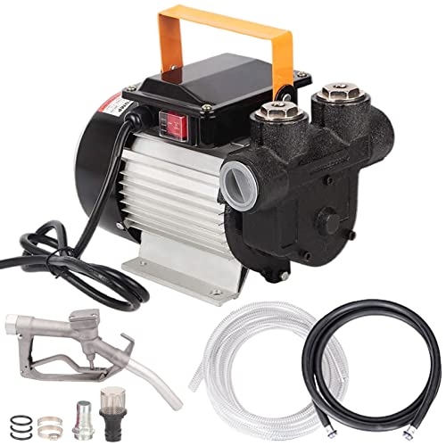 TOPWAY 110V AC 16GPM Electric Self-priming Oil Fuel Diesel Kerosene Biodiesel Transfer Pump Kit w/Discharge Hose & Nozzle - style: Pump Kit