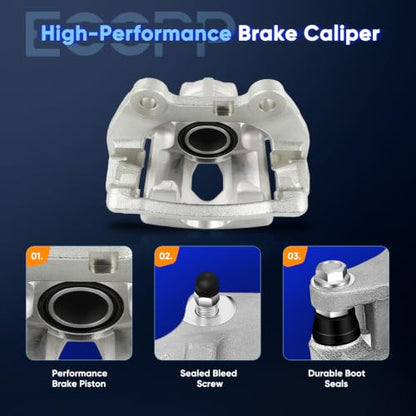 ECCPP 18B4804 18B4805 Rear Left & Right Brake Calipers w/Bracket - size: Rear[18B4804 18B4805]
