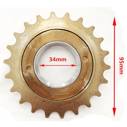 26 inch Black Aluminum Alloy Rear Mag Wheel/Bike Rear Rim 135MM with 44T Sprocket & 22T Single Speed Freewheel-Gas Motorized Bicycle