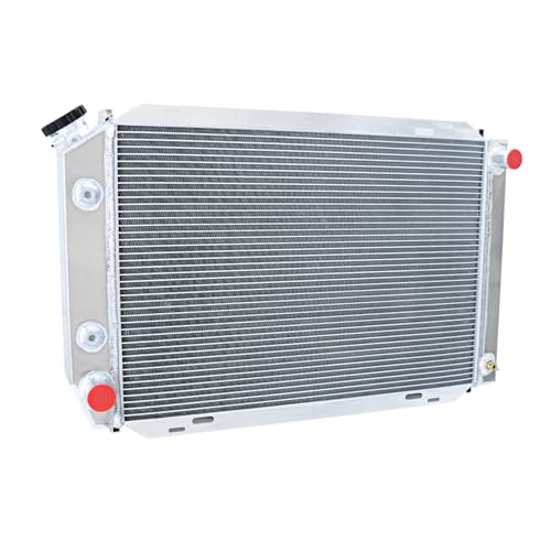 3 Row Radiator For Ford Mustang GT LX Foxbody Thunderbird 1979-93 - size: 3 Row Radiator+CNC 1.3Bar Cap(AT)