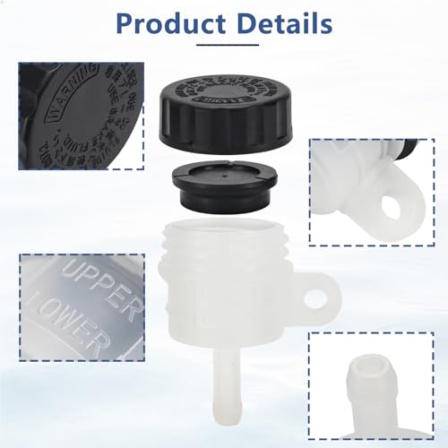 Universal Motorcycle Master Cylinder Fluid Oil Reservoir - size: Style 2