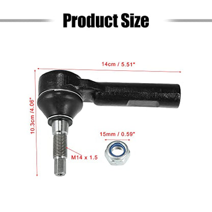 X AUTOHAUX Tie Rod Ends Links Tie Rod End ES800986 for Chrysler 300 11-19