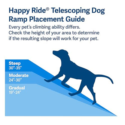Solvit 62337 Deluxe Telescoping Pet Ramp, Standard (62305) - size: Standard