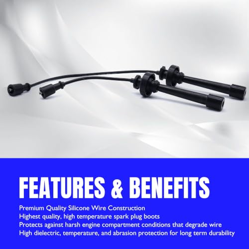 6714266 Ignition Spark Plug Wires Compatible with Chrysler Sebring - style: 671-4266