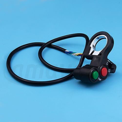 Universal Motorcycle Horn Turn Signal Headlight Switch 7/8'' 22mm Aftermarket Replacement Parts Compatible for Pit Dirt Bike Scooter ATV.