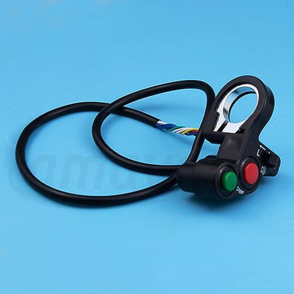 Universal Motorcycle Horn Turn Signal Headlight Switch 7/8'' 22mm Aftermarket Replacement Parts Compatible for Pit Dirt Bike Scooter ATV.