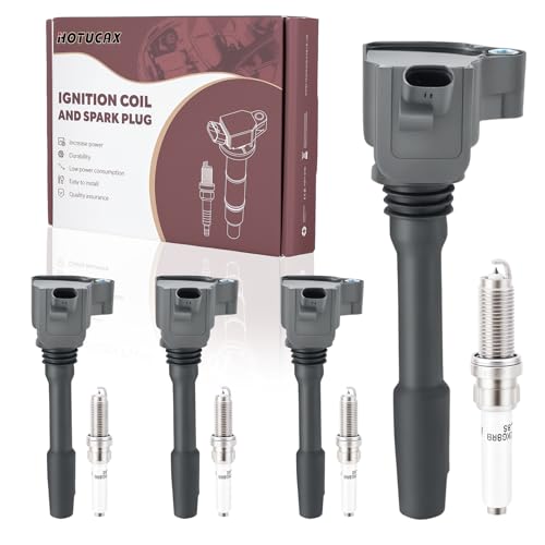 UF750 Ignition Coils & Iridium Spark Plugs Tune Up Kit, 4 Pack - size: UF750 & Spark Plugs 4PCS